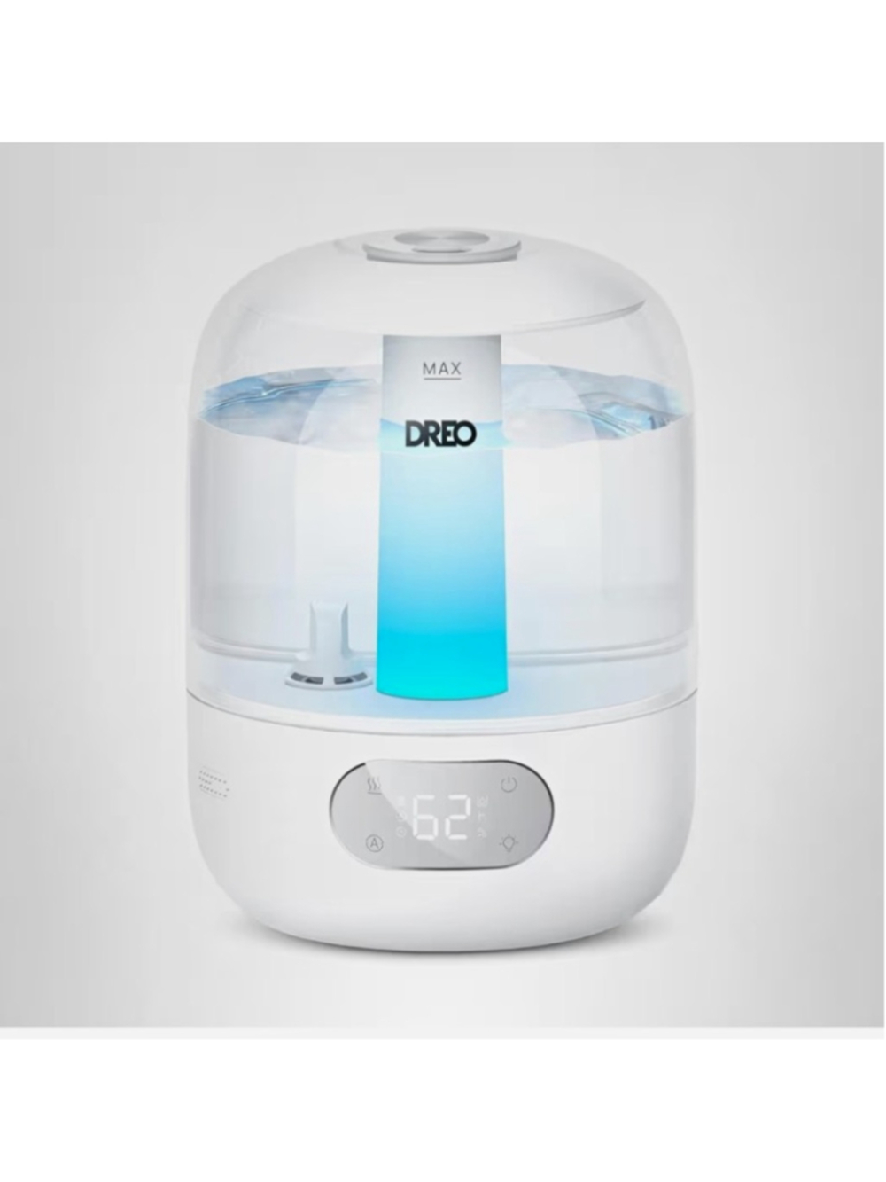 DREO Cool Mist Tabletop Humidifier 3L Humidistat Digital Display Night Light